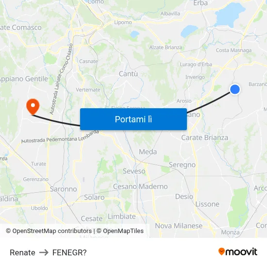 Renate to FENEGR? map