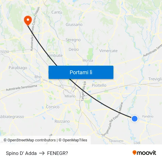 Spino D' Adda to FENEGR? map