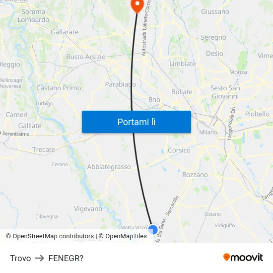 Trovo to FENEGR? map