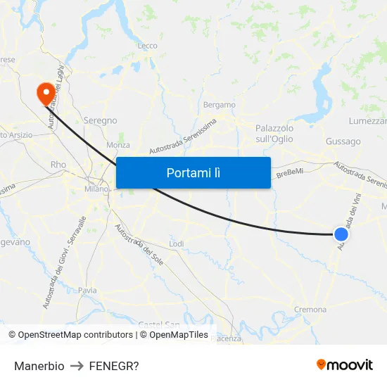 Manerbio to FENEGR? map