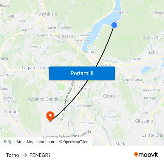 Torno to FENEGR? map