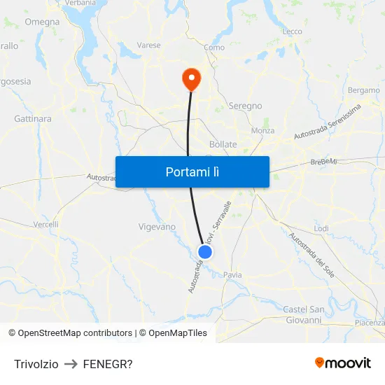 Trivolzio to FENEGR? map