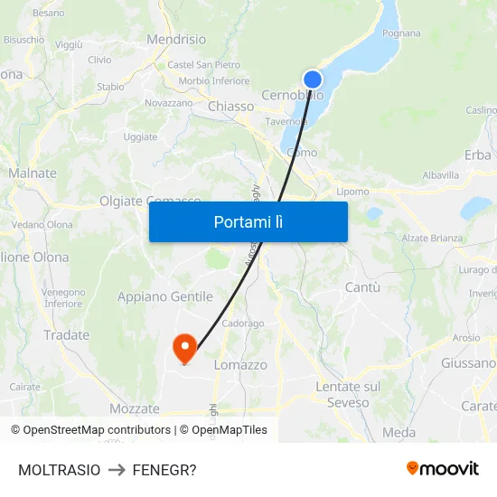 MOLTRASIO to FENEGR? map