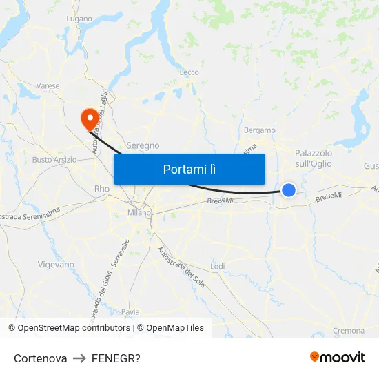 Cortenova to FENEGR? map