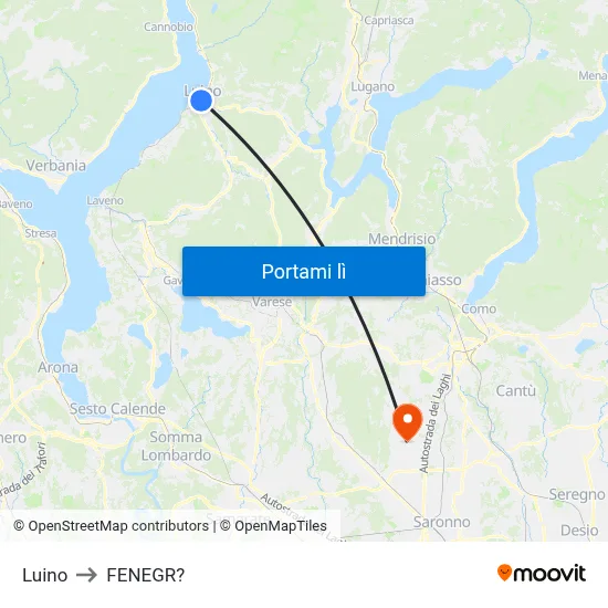 Luino to FENEGR? map