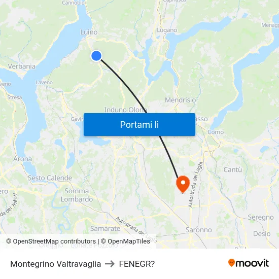 Montegrino Valtravaglia to FENEGR? map