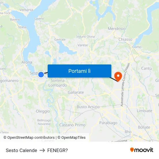 Sesto Calende to FENEGR? map