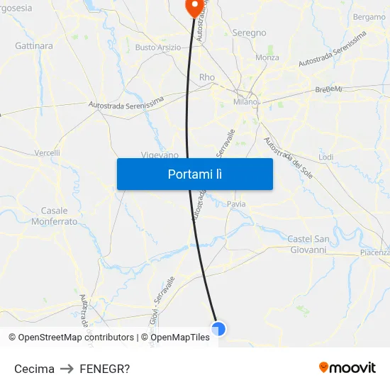 Cecima to FENEGR? map
