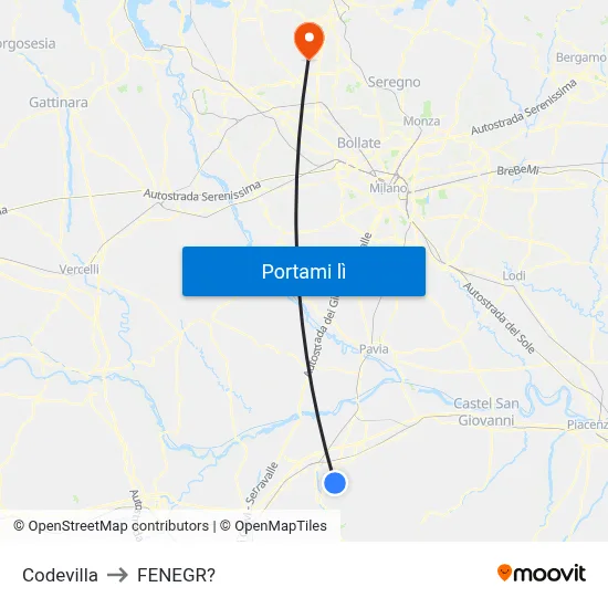 Codevilla to FENEGR? map