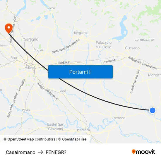 Casalromano to FENEGR? map