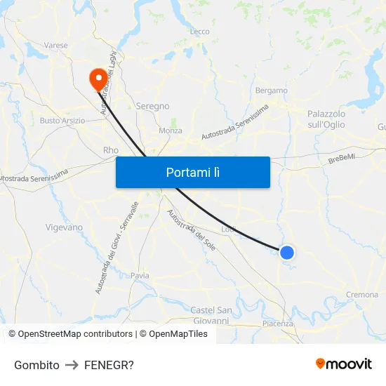 Gombito to FENEGR? map