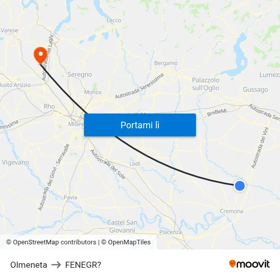 Olmeneta to FENEGR? map