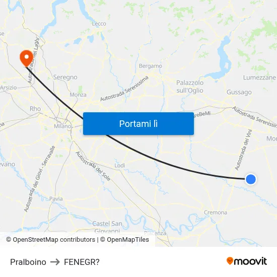 Pralboino to FENEGR? map