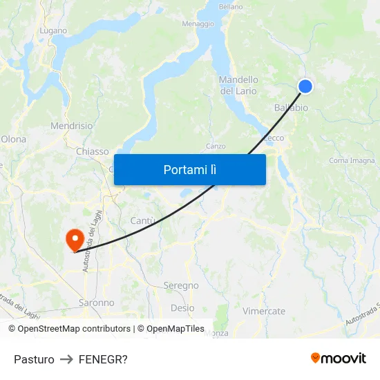 Pasturo to FENEGR? map