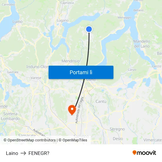 Laino to FENEGR? map