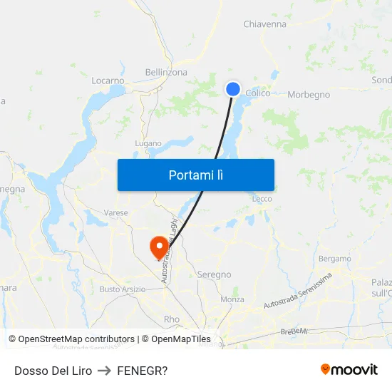 Dosso Del Liro to FENEGR? map