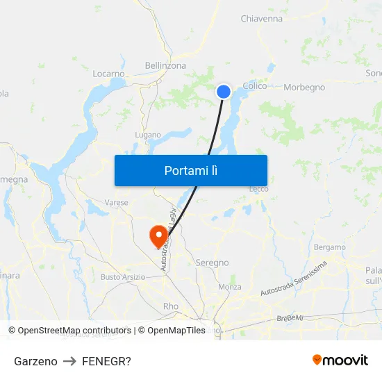 Garzeno to FENEGR? map