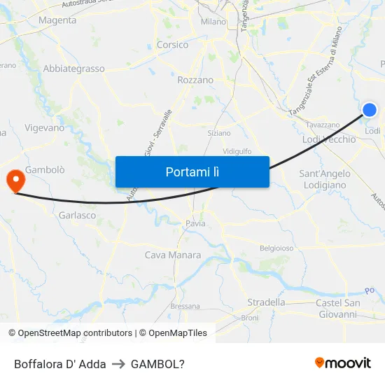 Boffalora D' Adda to GAMBOL? map