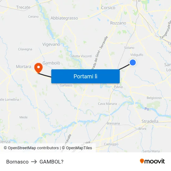 Bornasco to GAMBOL? map
