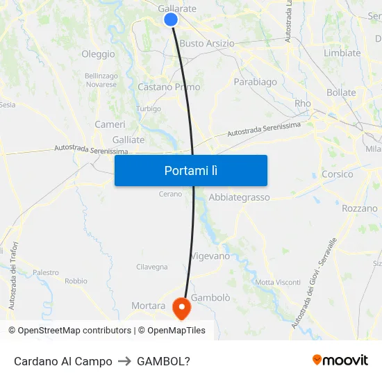 Cardano Al Campo to GAMBOL? map