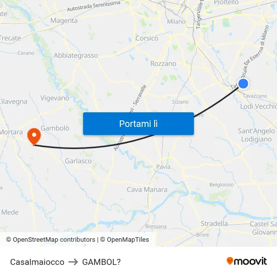Casalmaiocco to GAMBOL? map