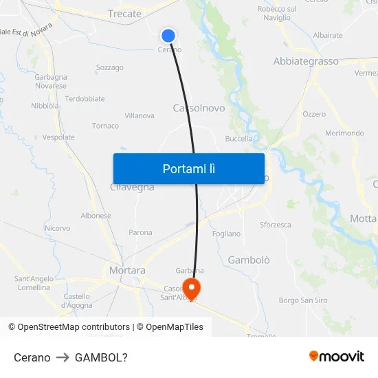 Cerano to GAMBOL? map