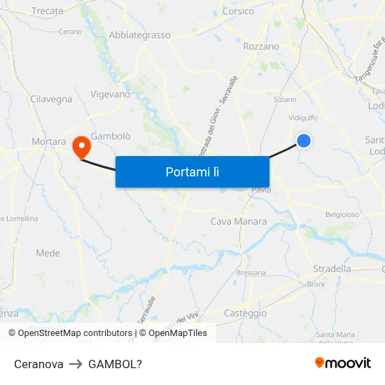 Ceranova to GAMBOL? map