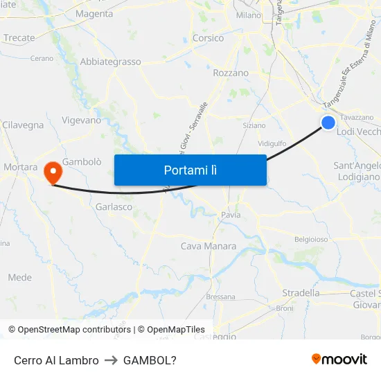 Cerro Al Lambro to GAMBOL? map