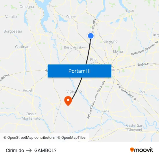Cirimido to GAMBOL? map