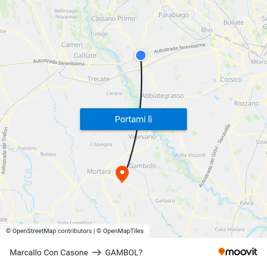 Marcallo Con Casone to GAMBOL? map