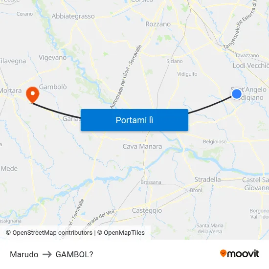 Marudo to GAMBOL? map