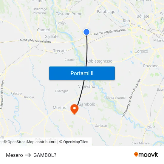 Mesero to GAMBOL? map