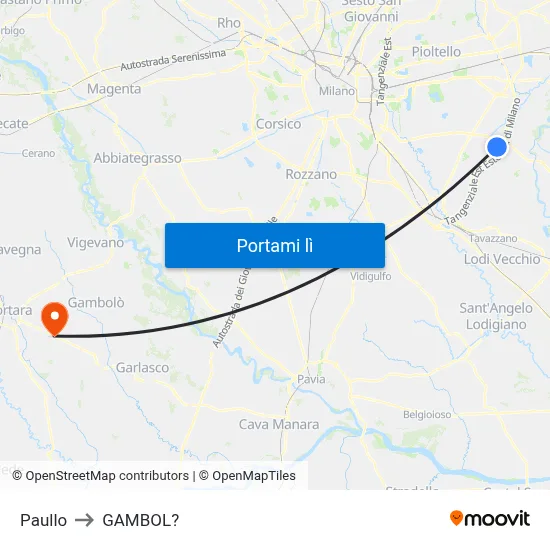 Paullo to GAMBOL? map