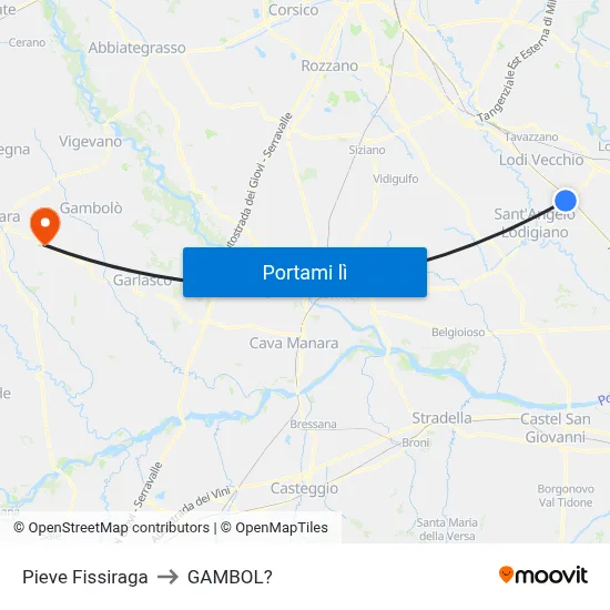 Pieve Fissiraga to GAMBOL? map