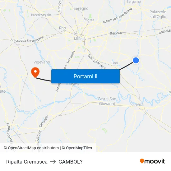 Ripalta Cremasca to GAMBOL? map