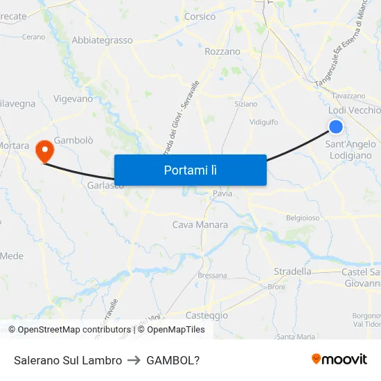 Salerano Sul Lambro to GAMBOL? map
