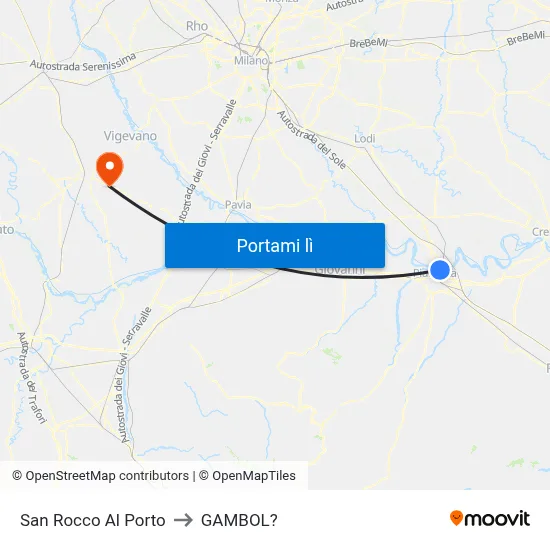 San Rocco Al Porto to GAMBOL? map
