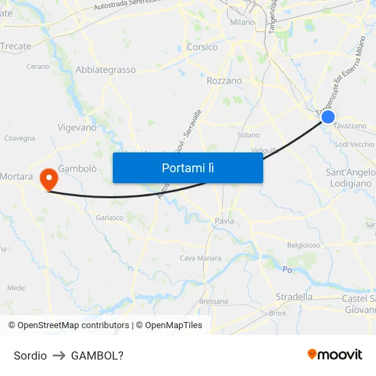 Sordio to GAMBOL? map