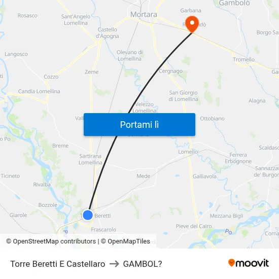 Torre Beretti E Castellaro to GAMBOL? map