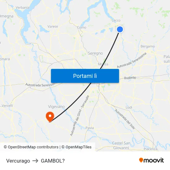 Vercurago to GAMBOL? map