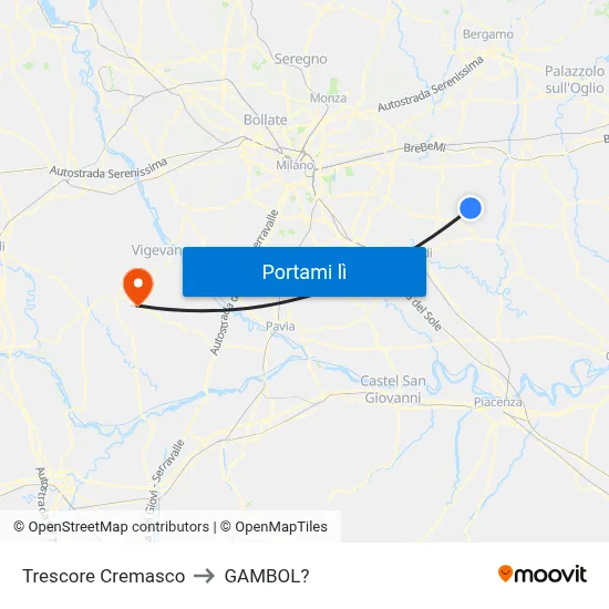 Trescore Cremasco to GAMBOL? map