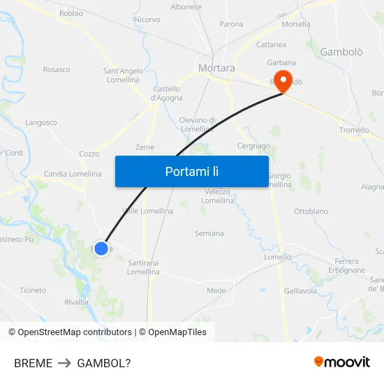 BREME to GAMBOL? map