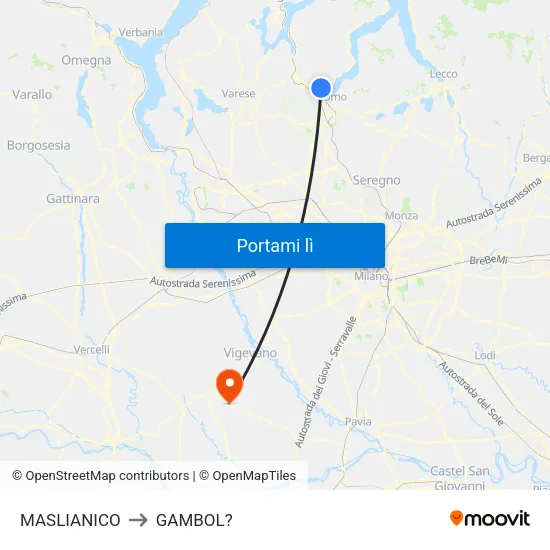 MASLIANICO to GAMBOL? map