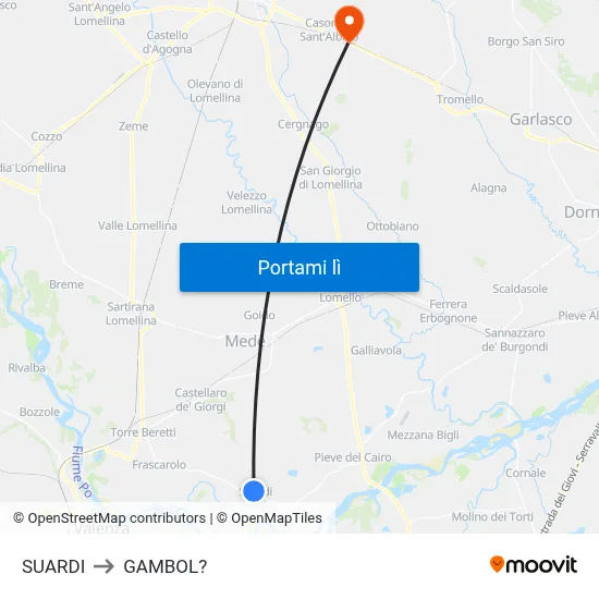 SUARDI to GAMBOL? map