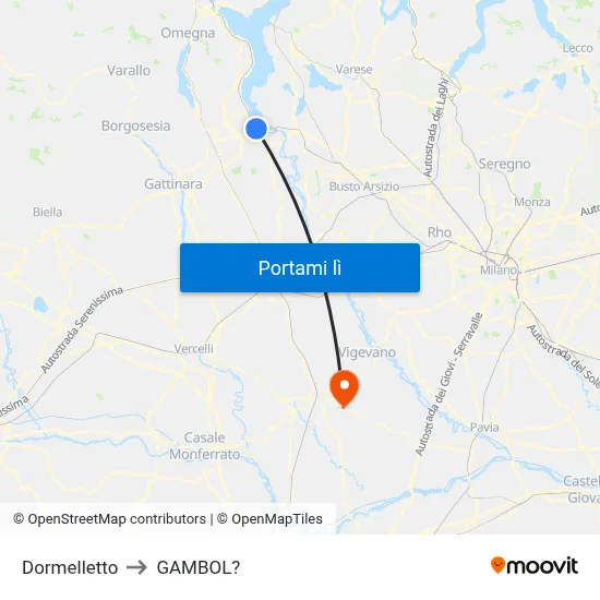 Dormelletto to GAMBOL? map