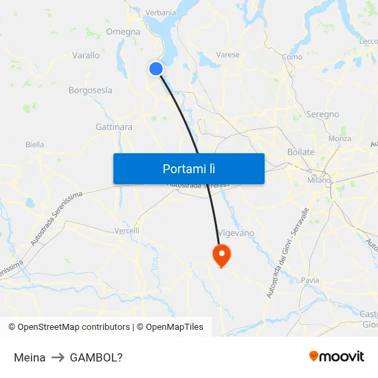 Meina to GAMBOL? map