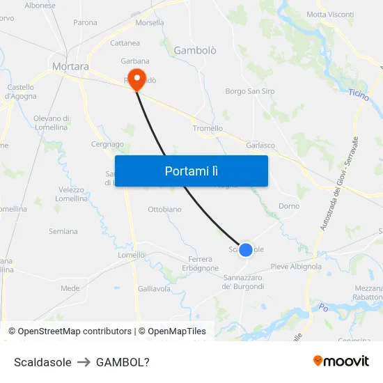 Scaldasole to GAMBOL? map