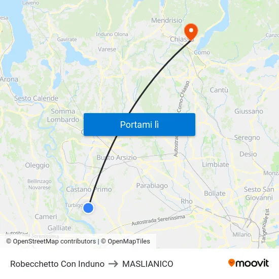 Robecchetto Con Induno to MASLIANICO map