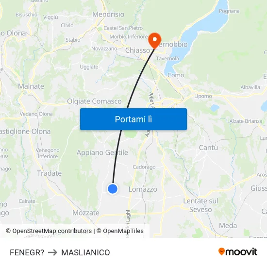FENEGR? to MASLIANICO map