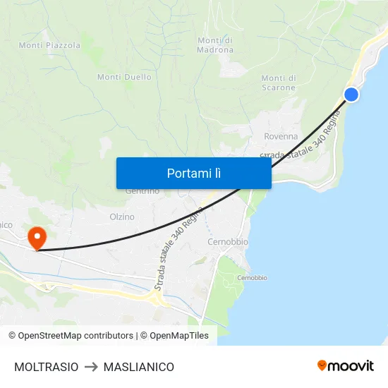 MOLTRASIO to MASLIANICO map